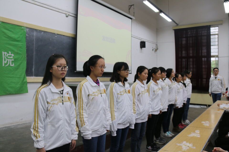 发放团徽